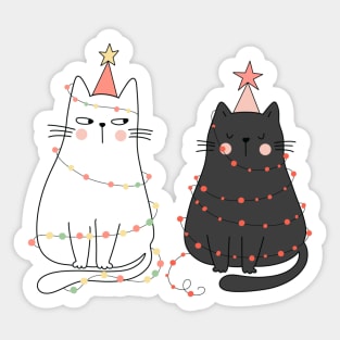 Christmas kitties Sticker